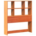 Casa si Gradina - Mobilier - Paturi si accesorii - Paturi - Pat biblioteca fara saltea maro ceruit 75x190 cm lemn masiv pin - Infinity.ro