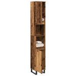 Casa si Gradina - Mobilier - Mobilier baie - Corpuri baie - Dulap de baie, lemn vechi, 30x30x190 cm, lemn prelucrat - Infinity.ro