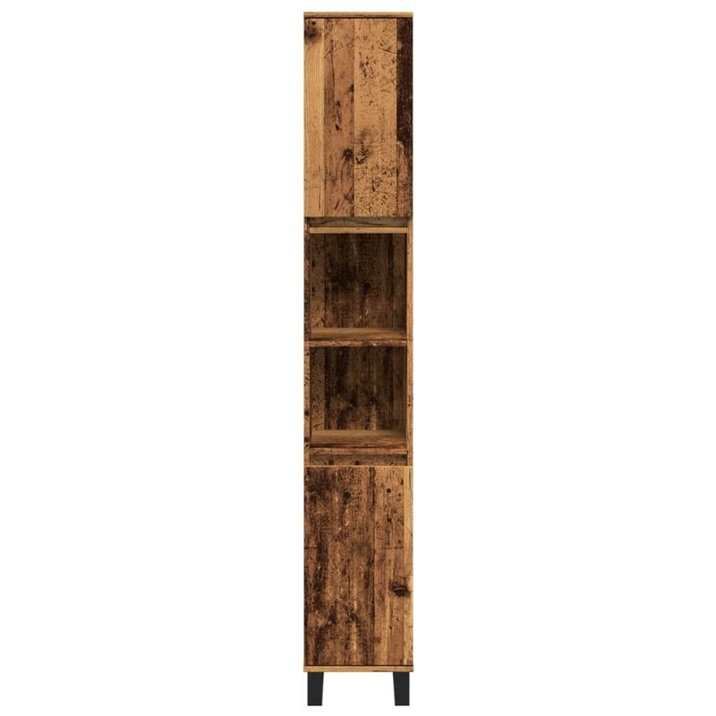 Casa si Gradina - Mobilier - Mobilier baie - Corpuri baie - Dulap de baie, lemn vechi, 30x30x190 cm, lemn prelucrat - Infinity.ro