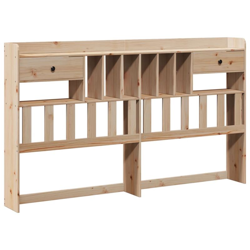 Casa si Gradina - Mobilier - Paturi si accesorii - Paturi - Pat cu biblioteca fara saltea, 180x200 cm, lemn masiv de pin - Infinity.ro