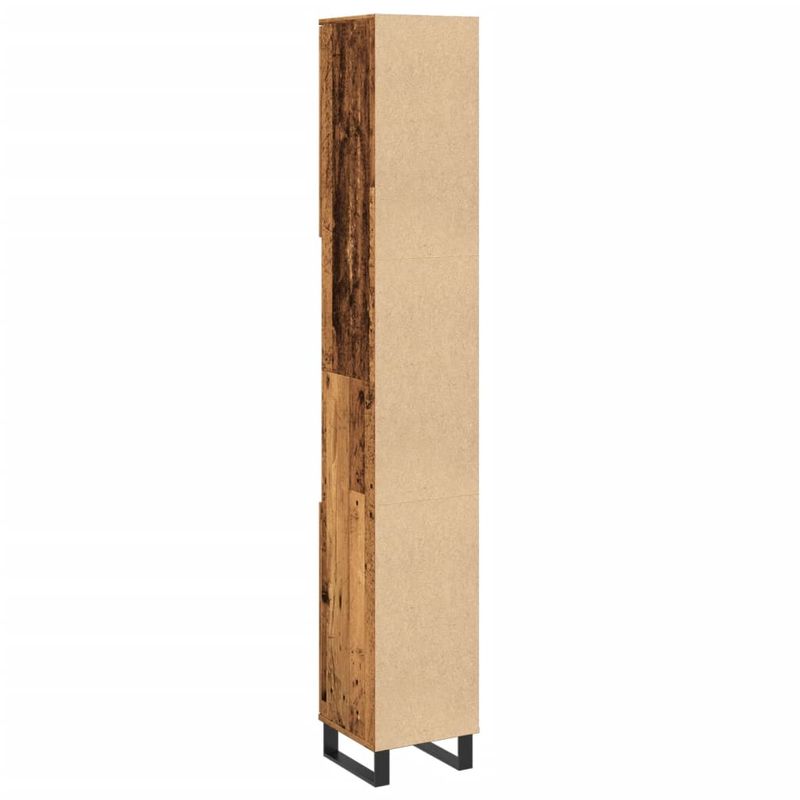 Casa si Gradina - Mobilier - Mobilier baie - Corpuri baie - Dulap de baie, lemn vechi, 30x30x190 cm, lemn prelucrat - Infinity.ro