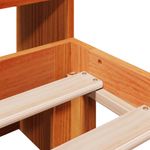 Casa si Gradina - Mobilier - Paturi si accesorii - Paturi - Pat biblioteca fara saltea maro ceruit 90x190 cm lemn masiv pin - Infinity.ro