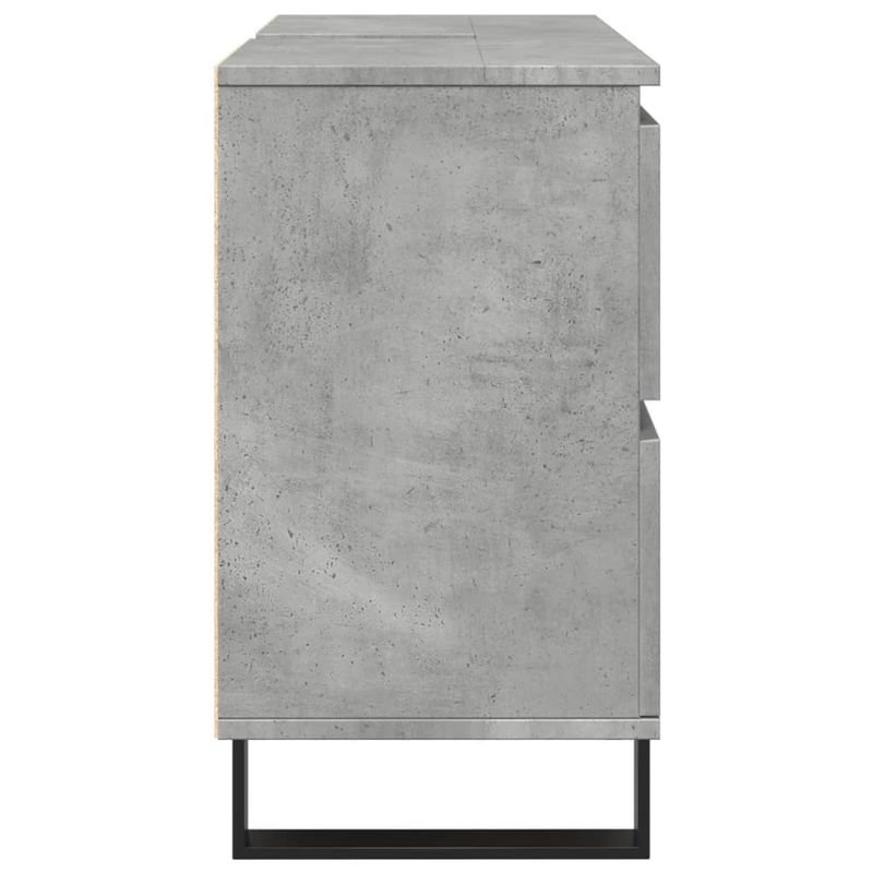 Casa si Gradina - Mobilier - Mobilier baie - Comode baie - Dulap chiuveta baie, gri beton, 80x33x60 cm, lemn compozit - Infinity.ro