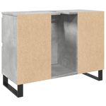 Casa si Gradina - Mobilier - Mobilier baie - Comode baie - Dulap chiuveta baie, gri beton, 80x33x60 cm, lemn compozit - Infinity.ro