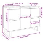Casa si Gradina - Mobilier - Mobilier baie - Comode baie - Dulap chiuveta baie, gri beton, 80x33x60 cm, lemn compozit - Infinity.ro