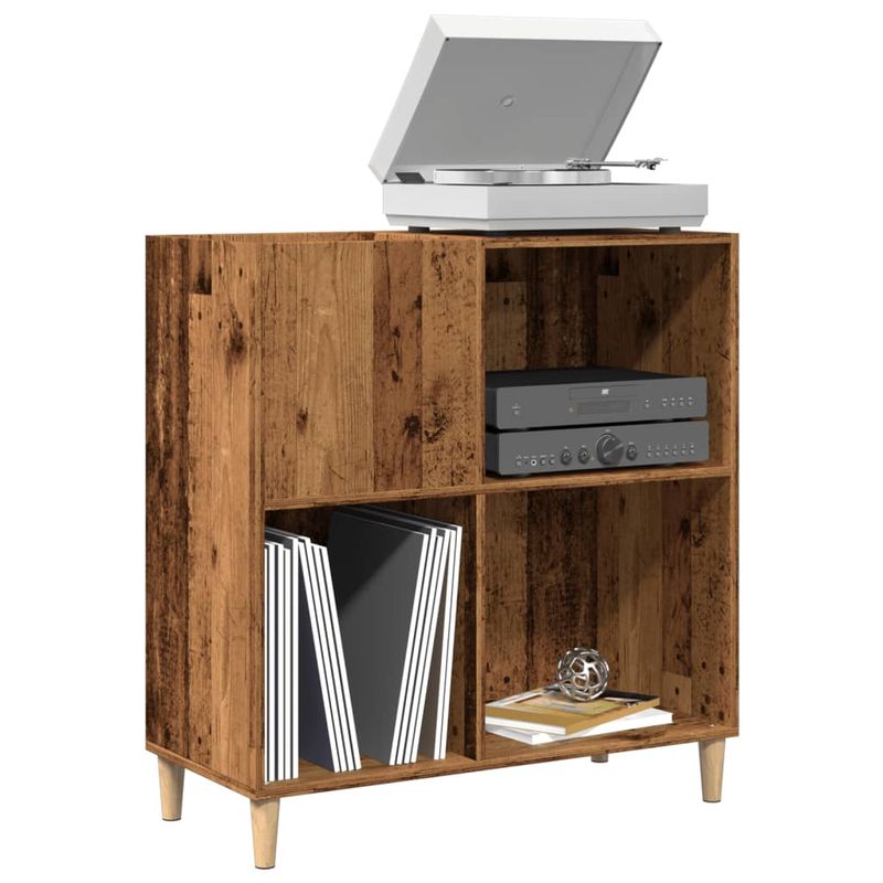 Casa si Gradina - Mobilier - Dulapuri si sifoniere - Dulapuri - Dulap pentru discuri lemn vechi 84,5x38x89 cm lemn prelucrat - Infinity.ro