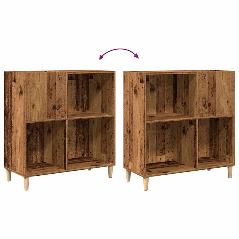 Casa si Gradina - Mobilier - Dulapuri si sifoniere - Dulapuri - Dulap pentru discuri lemn vechi 84,5x38x89 cm lemn prelucrat - Infinity.ro