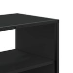 Casa si Gradina - Mobilier - Comode si corpuri - Comode - Dulap TV, negru, 80x31x39,5 cm, lemn prelucrat si metal - Infinity.ro