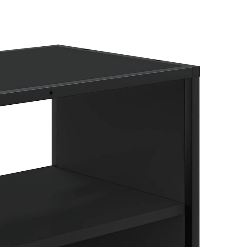 Casa si Gradina - Mobilier - Comode si corpuri - Comode - Dulap TV, negru, 80x31x39,5 cm, lemn prelucrat si metal - Infinity.ro