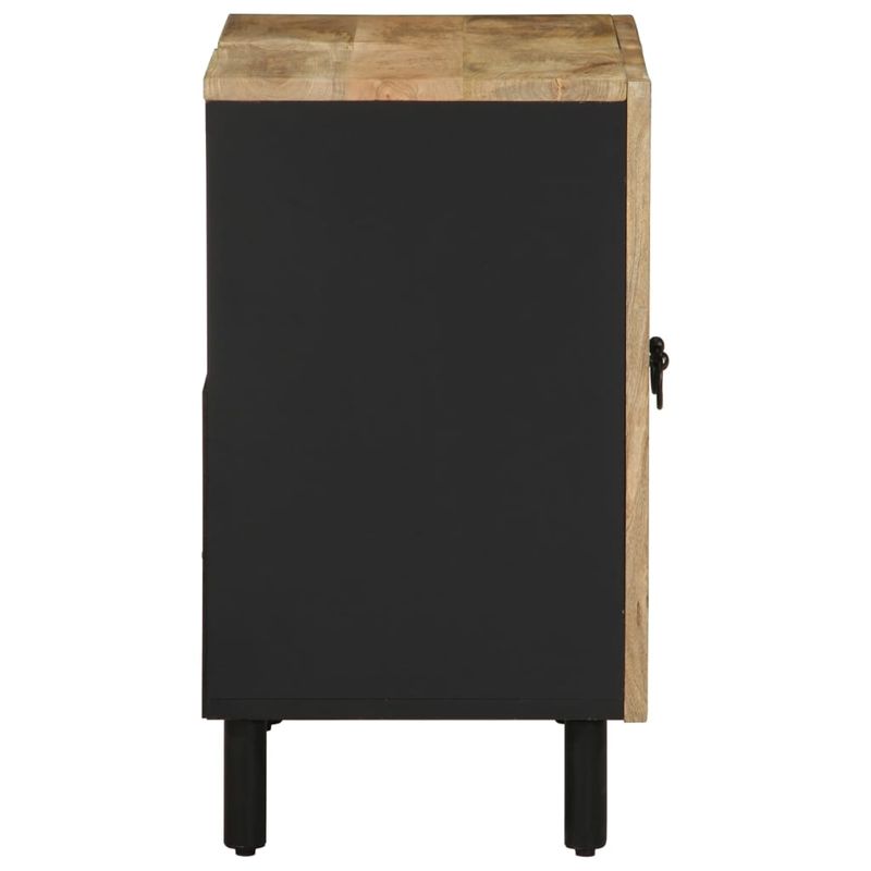 Casa si Gradina - Mobilier - Mobilier baie - Comode baie - Dulap chiuveta de baie, negru, 62x33x58 cm, lemn masiv de mango - Infinity.ro