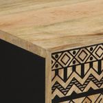 Casa si Gradina - Mobilier - Mobilier baie - Comode baie - Dulap chiuveta de baie, negru, 62x33x58 cm, lemn masiv de mango - Infinity.ro