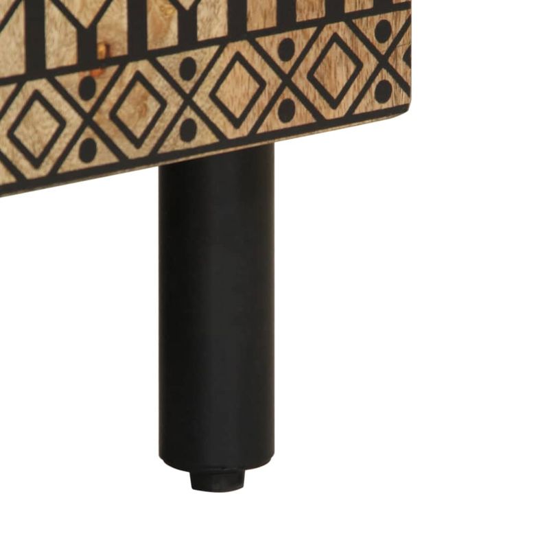 Casa si Gradina - Mobilier - Mobilier baie - Comode baie - Dulap chiuveta de baie, negru, 62x33x58 cm, lemn masiv de mango - Infinity.ro