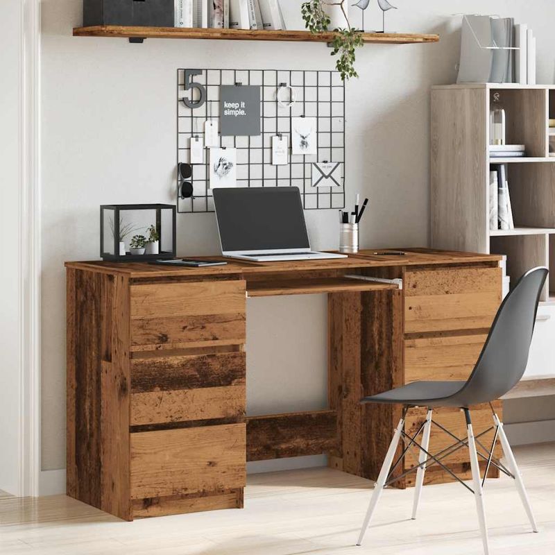 Casa si Gradina - Mobilier - Mese si birouri - Birouri - Birou de scris, lemn prelucrat, 140x50x77 cm, lemn prelucrat - Infinity.ro