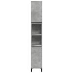 Casa si Gradina - Mobilier - Mobilier baie - Corpuri baie - Dulap de baie, gri beton, 30x30x190 cm, lemn prelucrat - Infinity.ro