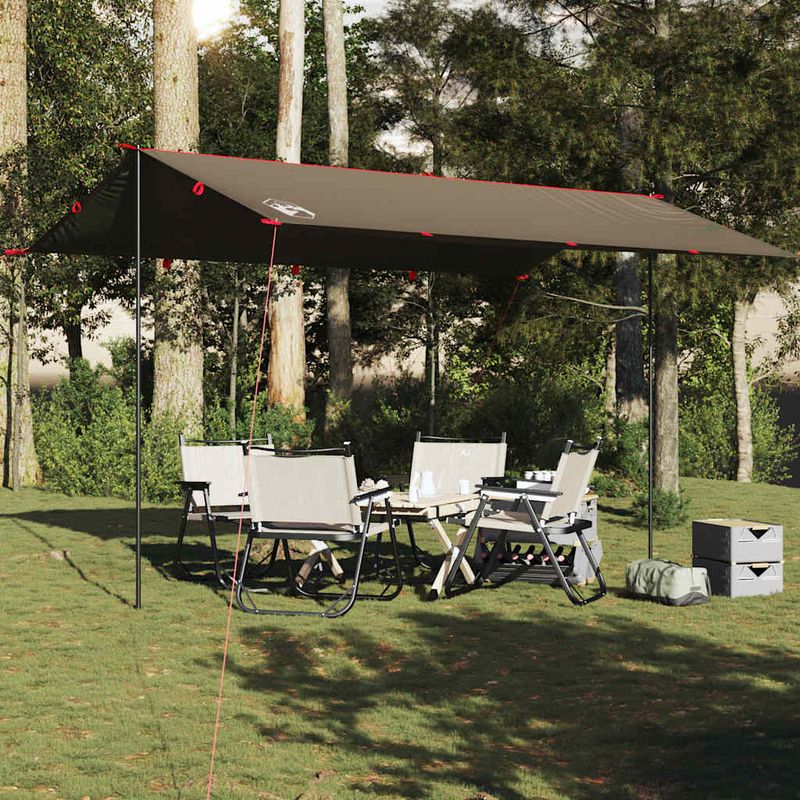 Sport si Outdoor - Camping - Copertine si adaposturi - Prelata de camping, maro, 506x306 cm, impermeabila - Infinity.ro