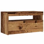 Casa si Gradina - Mobilier - Comode si corpuri - Comode - Dulap TV cu lumini LED lemn vechi 75x35x40 cm lemn prelucrat - Infinity.ro