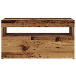 Casa si Gradina - Mobilier - Comode si corpuri - Comode - Dulap TV cu lumini LED lemn vechi 75x35x40 cm lemn prelucrat - Infinity.ro