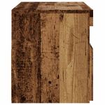 Casa si Gradina - Mobilier - Comode si corpuri - Comode - Dulap TV cu lumini LED lemn vechi 75x35x40 cm lemn prelucrat - Infinity.ro