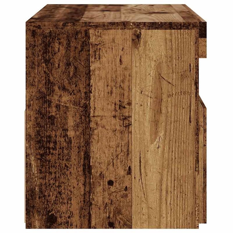 Casa si Gradina - Mobilier - Comode si corpuri - Comode - Dulap TV cu lumini LED lemn vechi 75x35x40 cm lemn prelucrat - Infinity.ro