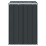 Casa si Gradina - Mobilier - Organizare si depozitare - Cosuri de gunoi - Depozitare cos gunoi cu roti 1 cos antracit 72x81x115 cm otel - Infinity.ro