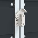 Casa si Gradina - Mobilier - Organizare si depozitare - Cosuri de gunoi - Depozitare cos gunoi cu roti 1 cos antracit 72x81x115 cm otel - Infinity.ro