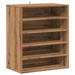 Casa si Gradina - Mobilier - Organizare si depozitare - Organizator incaltaminte - Pantofar, stejar artizanal, 60x35x70 cm lemn prelucrat, model shoe cabinet without door - Infinity.ro
