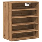 Casa si Gradina - Mobilier - Organizare si depozitare - Organizator incaltaminte - Pantofar, stejar artizanal, 60x35x70 cm lemn prelucrat, model shoe cabinet without door - Infinity.ro