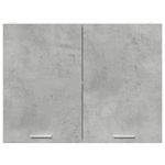 Casa si Gradina - Mobilier - Comode si corpuri - Corpuri bucatarie - Dulap suspendat, gri beton, 80 x 31 x 60 cm, PAL - Infinity.ro
