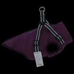 Petshop - Articole imbracaminte - Haine animale - Haina caini cu ham impermeabila reflectorizanta, violet, 2XL - Infinity.ro