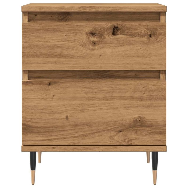 Casa si Gradina - Mobilier - Comode si corpuri - Noptiere - Noptiera, stejar artizanal, 40x35x50 cm, lemn prelucrat - Infinity.ro
