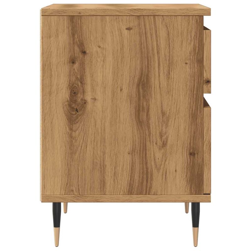Casa si Gradina - Mobilier - Comode si corpuri - Noptiere - Noptiera, stejar artizanal, 40x35x50 cm, lemn prelucrat - Infinity.ro