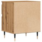 Casa si Gradina - Mobilier - Comode si corpuri - Noptiere - Noptiera, stejar artizanal, 40x35x50 cm, lemn prelucrat - Infinity.ro