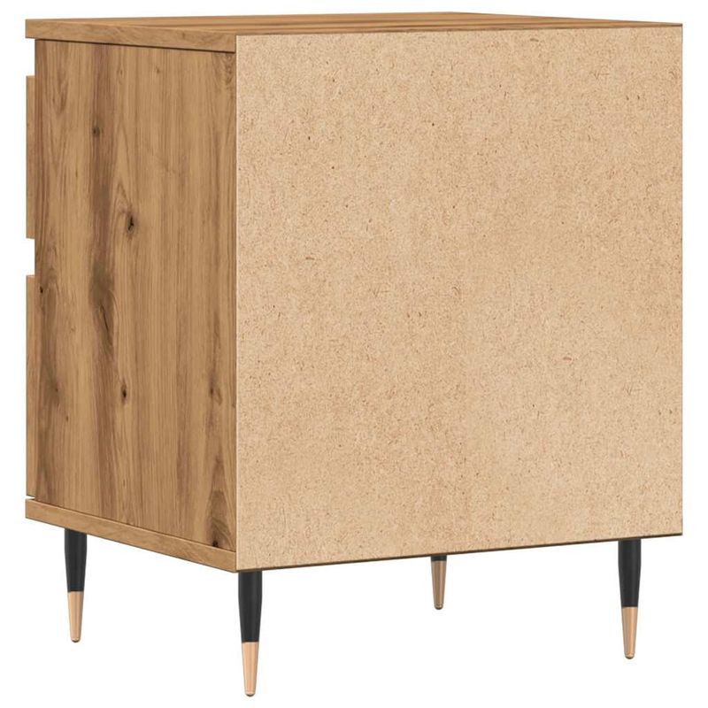 Casa si Gradina - Mobilier - Comode si corpuri - Noptiere - Noptiera, stejar artizanal, 40x35x50 cm, lemn prelucrat - Infinity.ro