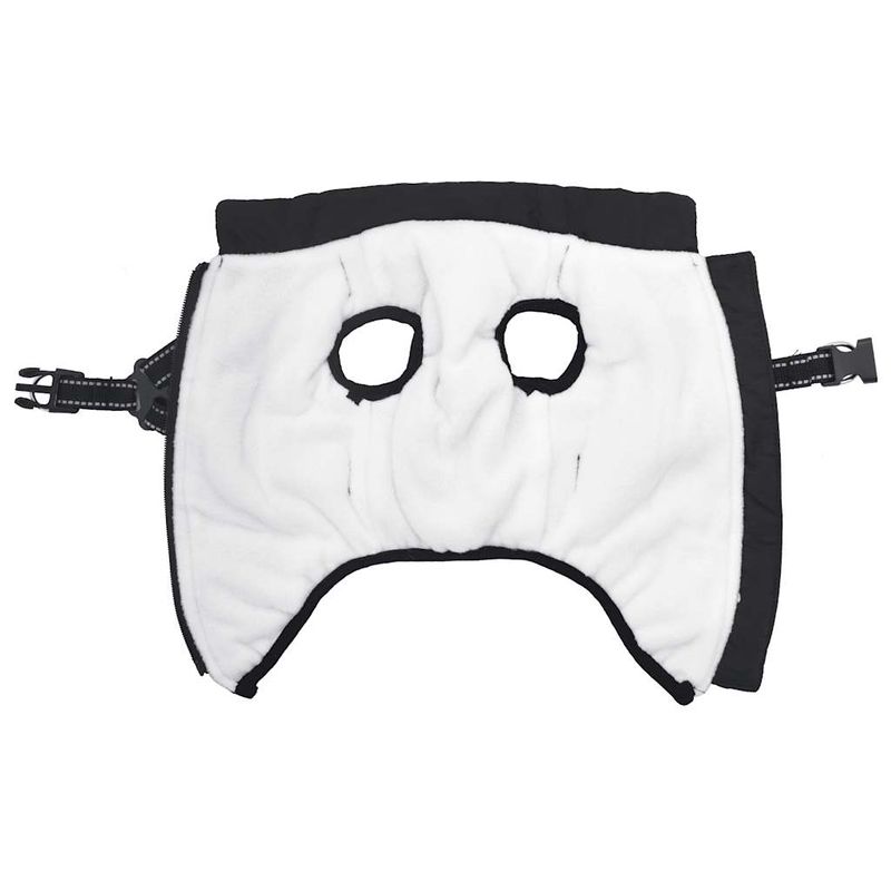 Petshop - Articole imbracaminte - Haine animale - Haina caini cu ham impermeabila reflectorizanta, negru, 2XL - Infinity.ro