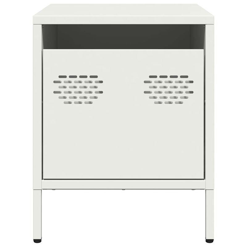 Casa si Gradina - Mobilier - Comode si corpuri - Noptiere - Noptiera, alb, 35x39x43,5 cm, otel - Infinity.ro