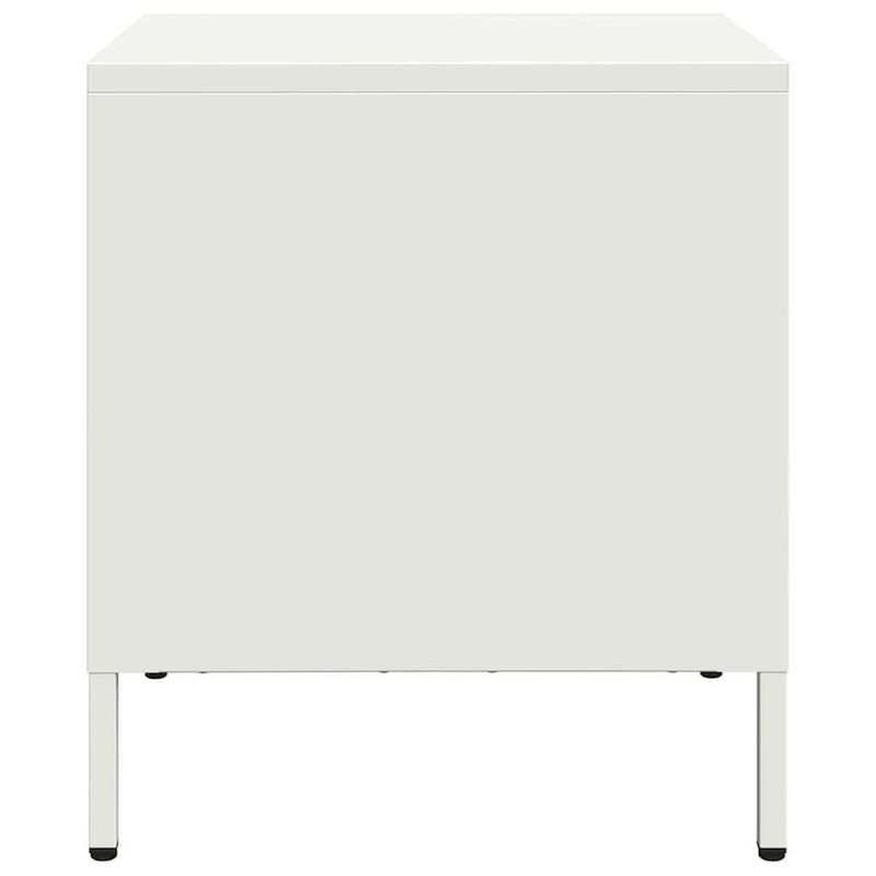 Casa si Gradina - Mobilier - Comode si corpuri - Noptiere - Noptiera, alb, 35x39x43,5 cm, otel - Infinity.ro