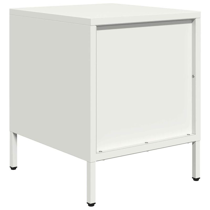 Casa si Gradina - Mobilier - Comode si corpuri - Noptiere - Noptiera, alb, 35x39x43,5 cm, otel - Infinity.ro
