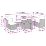Casa si Gradina - Gradina si terasa - Mobilier exterior - Seturi mobila gradina - Set canapele de gradina cu perne, 9 piese, maro, poliratan - Infinity.ro