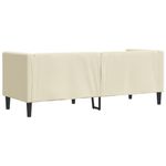 Casa si Gradina - Mobilier - Canapele si coltare - Canapele - Canapea Chesterfield cu 3 locuri, crem, piele ecologica - Infinity.ro
