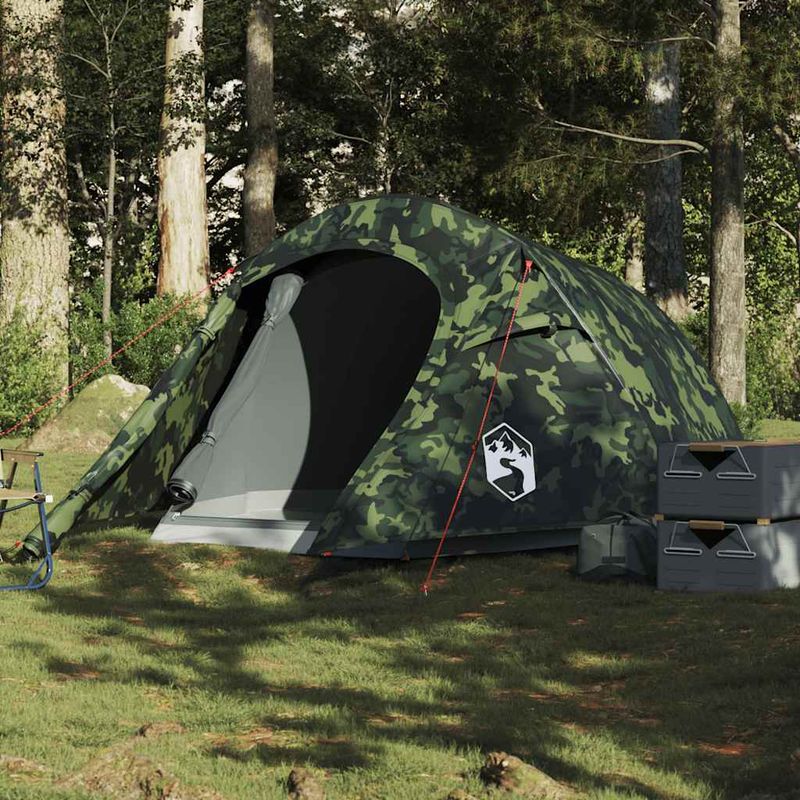 Sport si Outdoor - Camping - Corturi camping - Cort de camping tunel pentru 3 persoane, camuflaj, impermeabil - Infinity.ro