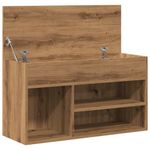 Casa si Gradina - Mobilier - Organizare si depozitare - Organizator incaltaminte - Bancheta pantofar stejar artizanal 80x30x45 cm, lemn prelucrat - Infinity.ro