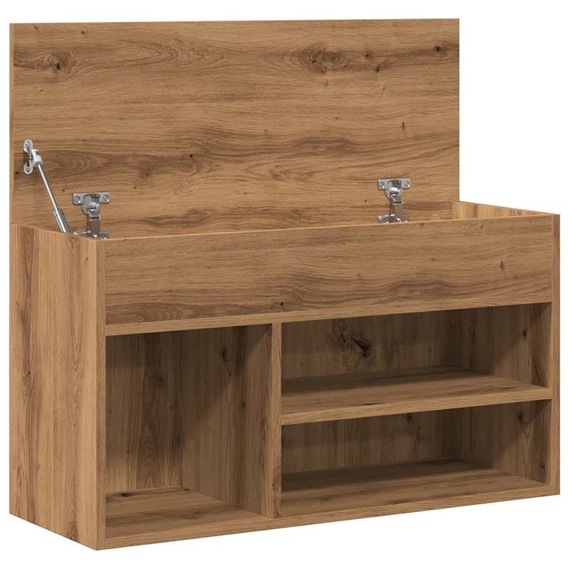 Casa si Gradina - Mobilier - Organizare si depozitare - Organizator incaltaminte - Bancheta pantofar stejar artizanal 80x30x45 cm, lemn prelucrat - Infinity.ro
