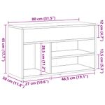 Casa si Gradina - Mobilier - Organizare si depozitare - Organizator incaltaminte - Bancheta pantofar stejar artizanal 80x30x45 cm, lemn prelucrat - Infinity.ro