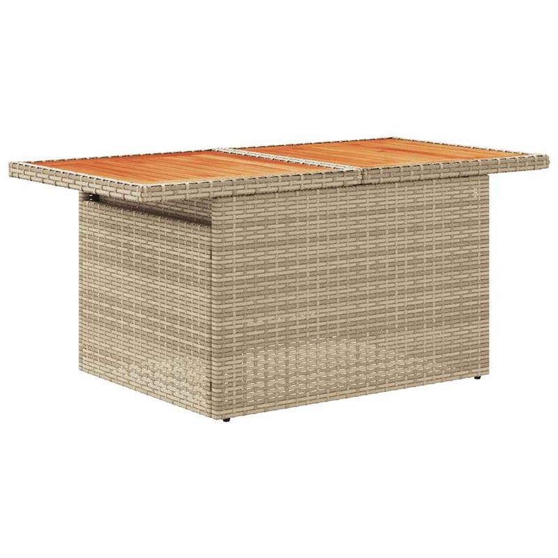 Casa si Gradina - Gradina si terasa - Mobilier exterior - Seturi mobila gradina - Set canapele gradina perne 11 piese bej, poliratan/lemn acacia - Infinity.ro