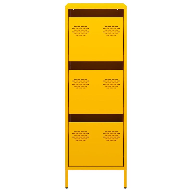 Casa si Gradina - Mobilier - Comode si corpuri - Corpuri bucatarie - Dulap inalt, galben mustar, 39x35x103,5 cm, otel - Infinity.ro