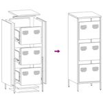 Casa si Gradina - Mobilier - Comode si corpuri - Corpuri bucatarie - Dulap inalt, galben mustar, 39x35x103,5 cm, otel - Infinity.ro