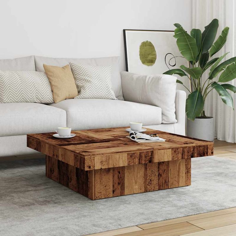 Casa si Gradina - Mobilier - Mese si birouri - Masute de cafea - Masuta de cafea, lemn vechi, 90x90x28 cm, lemn prelucrat - Infinity.ro