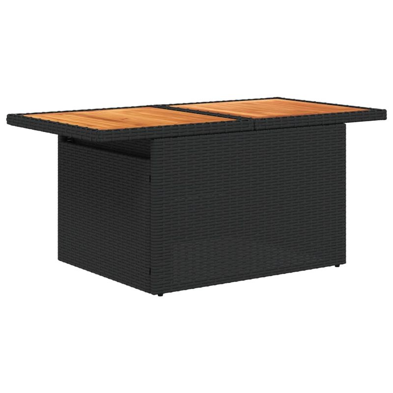 Casa si Gradina - Gradina si terasa - Mobilier exterior - Seturi mobila gradina - Set mobilier de gradina cu perne, 6 piese, negru, poliratan - Infinity.ro