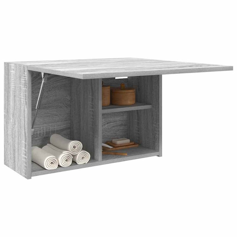 Casa si Gradina - Mobilier - Mobilier baie - Corpuri baie - Dulap perete baie, gri sonoma, 60x25x40 cm, lemn prelucrat - Infinity.ro