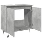 Casa si Gradina - Mobilier - Seturi de mobilier - Seturi baie - Dulap de baie, gri beton, 58x33x60 cm, lemn prelucrat - Infinity.ro
